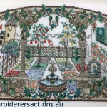 A Medieval Garden x-stitch