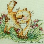 Detail Happy Cat X-stitch F.Basilisco