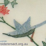 Bird detail from vintage embroidery in Guild Collection