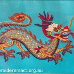 Dragon embroidery