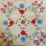 Vintage Square with Butterflies