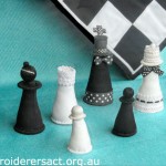 Stitched Chess Pieces