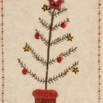 Detail of Christmas Tree stitchery