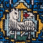 Detail of Ecclesiastical Motif in Cross Stitch