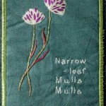Stitched wildflower
