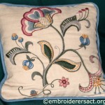 Crewel embroidery Cushion