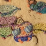 Cute Mice on Wool blanket