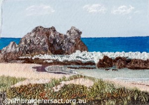 Coastal Seascape stitched by Agnes Sciberras