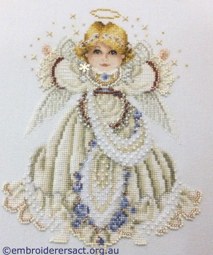 Angel Beaded and X-stitched