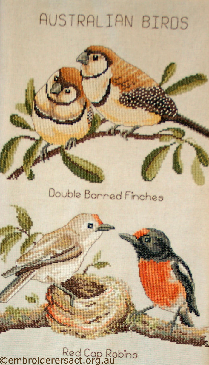 Detail Australian Birds X-stitch