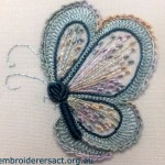 Brazilian embroidery butterfly