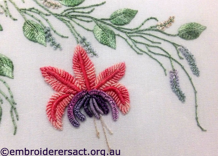 Fuchsia Brazilian Embroidery