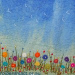 Springtime felted picture by Doreen Grey