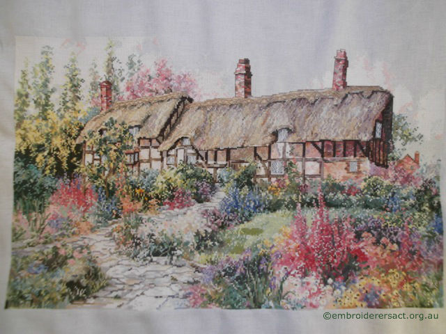 Thatched Cottages Cross Stitch