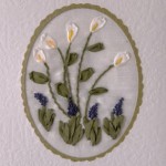 Card with Silk Ribbon Embroidery
