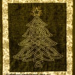 Christmas tree embroidery