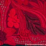 Wool embroidery