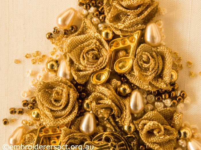 Detail of Gold Christmas Tree