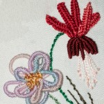Detail of Brazilian Embroidery Flowers