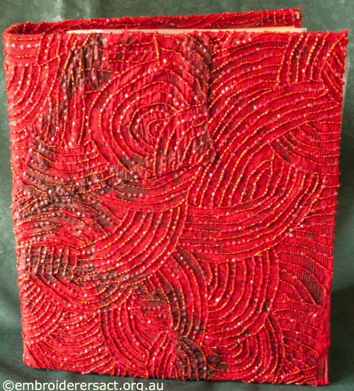 Embossed Red Folder