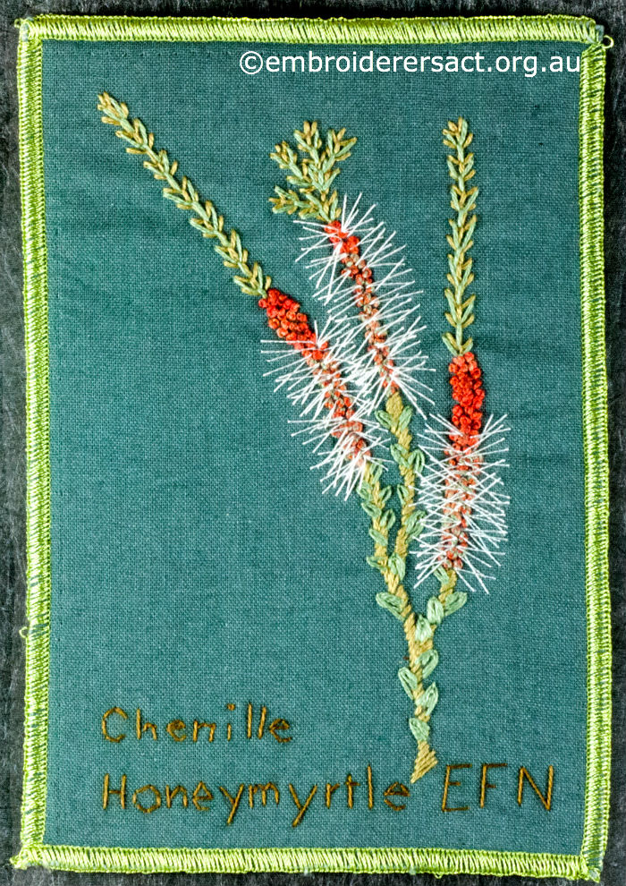 Stitched wildflower