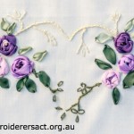 Ribbon embroidery flowers