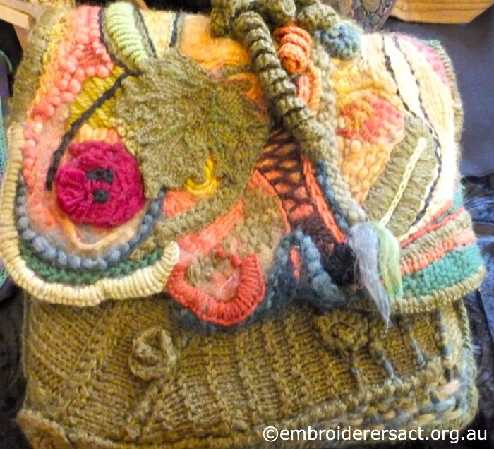 Decorated Wool Bag