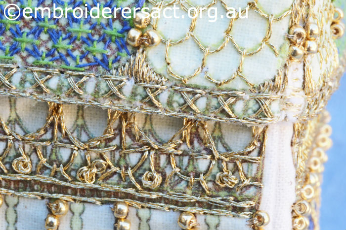 Stitched bird cage