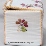 Embroidered box