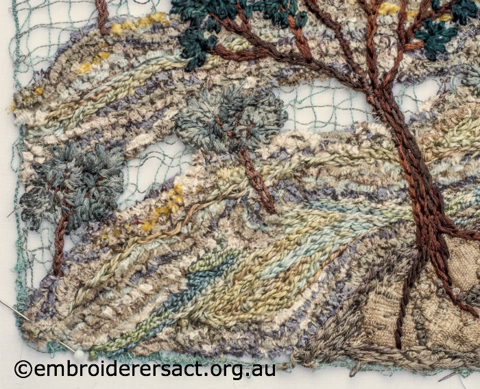 Landscape embroidery