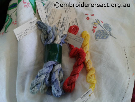 Vintage Semco linen cloth threads by Sandra Pollard